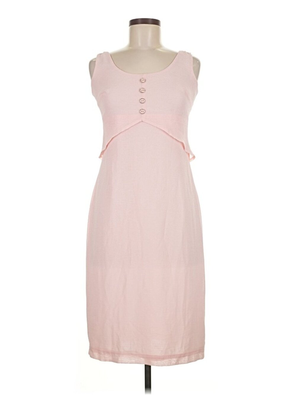 Joseph Ribkoff Blush Pink Midi Dress – Y2K Minimalist Slip Style | Size 8 - Picture 2 of 6